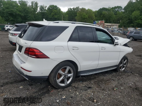2018 Mercedes-Benz GLE 350 with VIN 4JGDA5HB9JB042069, listed as a Copart auction lot 56472845 with 106,500 mi miles and Clean Title. Bid and sale history available at DreamBid. Image 3.