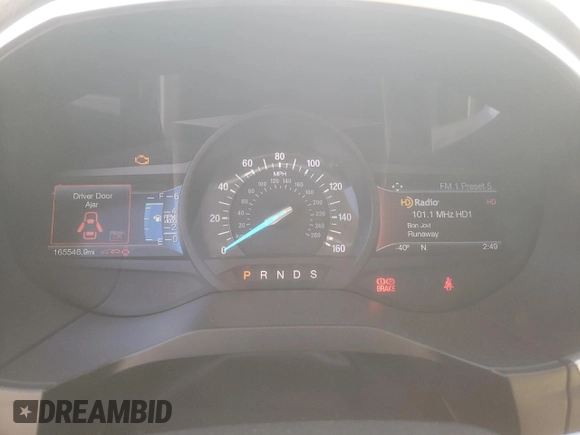 2016 Ford Edge Titanium with VIN 2FMPK4K98GBB23514, listed as a Copart auction lot 46593605 with 165,546 mi miles and Salvage Title. Bid and sale history available at carsss.com. Image 9.