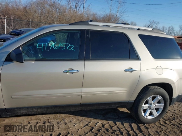 2015 GMC Acadia SLE with VIN 1GKKVPKD6FJ278928, listed as a IAAI auction lot 41761522 with 182,645 mi miles. Bid and sale history available at carsss.com. Image 14.