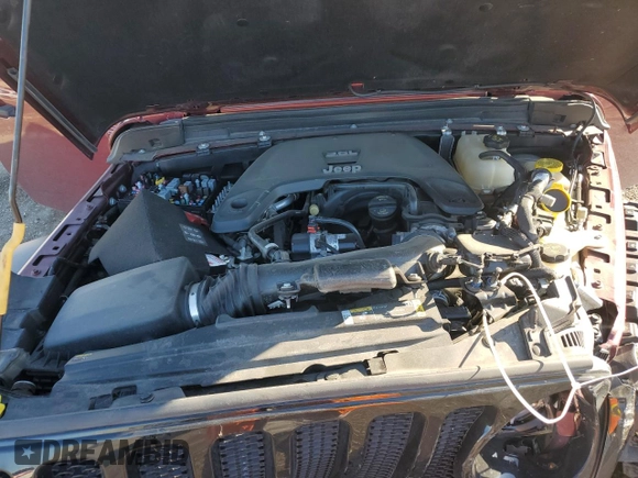 2021 Jeep Wrangler Unlimited Sport Altitude with VIN 1C4HJXDG4MW734322, listed as a Copart auction lot 41670625 with 45,963 mi miles and Salvage title. Bid and sale history available at DreamBid. Image 12.