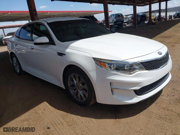 2017 Kia Optima EX with VIN 5XXGU4L38HG158709, listed as a IAAI auction lot 41949488 with 100,965 mi miles. Bid and sale history available at carsss.com. Image 1.