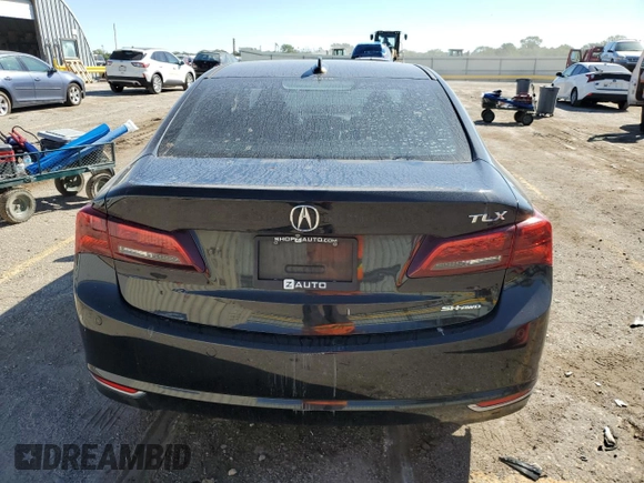 2016 Acura TLX V6 Advance with VIN 19UUB3F79GA000215, listed as a Copart auction lot 73497514 with 120,774 mi miles and Salvage Title. Bid and sale history available at carsss.com. Image 6.