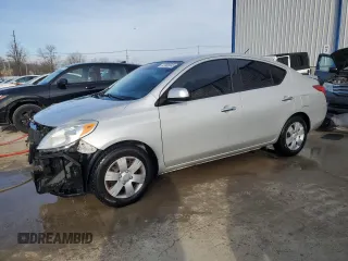 2014 Nissan Versa S with VIN 3N1CN7AP5EK444898, listed as a Copart auction lot 47608645 with 137,306 mi miles and Salvage Title. Bid and sale history available at carsss.com. Image 1.