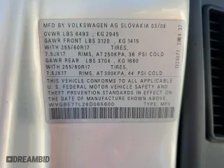 2008 Volkswagen Touareg 2 V6 with VIN WVGBE77L28D065600, listed as a Copart auction lot 43466525 with 188,341 mi miles and Salvage Title. Bid and sale history available at carsss.com. Image 13.