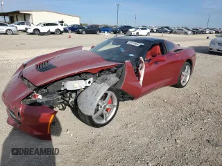 2014 Chevrolet Corvette 2LT with VIN 1G1YD2D70E5105067, listed as a Copart auction lot 83110594 with Not provided miles and Salvage title. Bid and sale history available at DreamBid. Image 1.