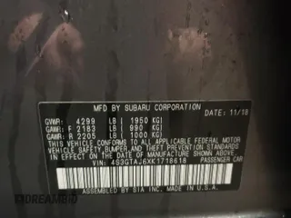 2019 Subaru Impreza Special Sports with VIN 4S3GTAJ6XK1718618, listed as a Copart auction lot 89282225 with 48,106 mi miles and Salvage title. Bid and sale history available at DreamBid. Image 12.