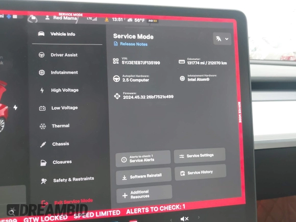 2018 Tesla Model 3 Long Range Battery z VIN 5YJ3E1EB7JF135199, wystawiony jako IAAI lot #41580853 z przebiegiem 131 774 mil mil oraz . Historia ofert i sprzedaży dostępna na DreamBid. Obrazek 18.