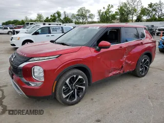 2022 Mitsubishi Outlander SE with VIN JA4J4UA86NZ021193, listed as a Copart auction lot 55886105 with 92,516 mi miles and Salvage title. Bid and sale history available at DreamBid. Image 1.