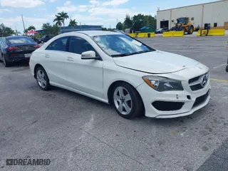 2016 Mercedes-Benz CLA with VIN WDDSJ4EB6GN321857, listed as a IAAI auction lot 42045313 with 128,781 mi miles. Bid and sale history available at carsss.com. Image 1.