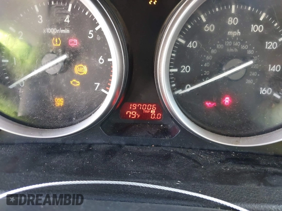 2010 Mazda 6 i Sport with VIN 1YVHZ8BH6A5M12688, listed as a IAAI auction lot 41703464 with 197,006 mi miles. Bid and sale history available at carsss.com. Image 7.