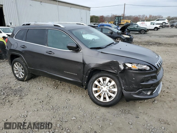 2018 Jeep Cherokee Overland with VIN 1C4PJMJX7JD575723, listed as a Copart auction lot 79604194 with 63,145 mi miles and Salvage Title. Bid and sale history available at carsss.com. Image 4.