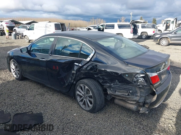 2014 Honda Accord Sedan Sport with VIN 1HGCR2F50EA176972, listed as a IAAI auction lot 41708707 with 124,310 mi miles. Bid and sale history available at carsss.com. Image 3.