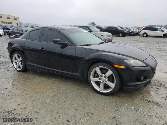2004 Mazda RX-8 with VIN JM1FE173740121163, listed as a Copart auction lot 84343154 with 192,221 mi miles and Clean Title. Bid and sale history available at carsss.com. Image 4.