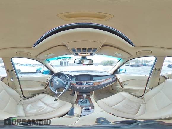 2007 BMW 5 Series 525i with VIN WBANE53507CY04476, listed as a Copart auction lot 51650105 with Not Provided miles and Salvage Title. Bid and sale history available at carsss.com. Image 13.