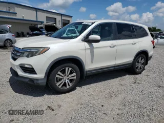 2016 Honda Pilot EX-L z VIN 5FNYF6H5XGB046984, wystawiony jako Copart lot #56879025 z przebiegiem 79 308 mil mil oraz Szkoda całkowita • Salvage title. Historia ofert i sprzedaży dostępna na DreamBid. Obrazek 1.