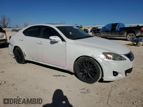 2010 Lexus IS 250 with VIN JTHBF5C22A5126316, listed as a Copart auction lot 46837375 with 196,838 mi miles and Salvage Title. Bid and sale history available at carsss.com. Image 4.