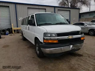 2018 Chevrolet Express Passenger LT with VIN 1GAZGPFG0J1280071, listed as a Copart auction lot 44277365 with 141,364 mi miles and Salvage Title. Bid and sale history available at carsss.com. Image 11.