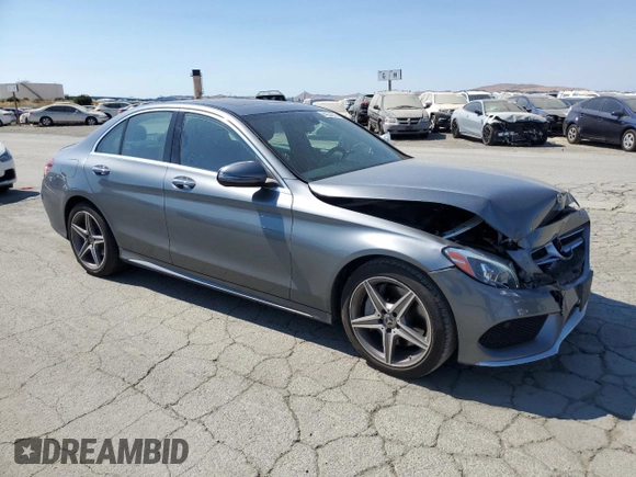 2018 Mercedes-Benz C 300 with VIN 55SWF4JB3JU280093, listed as a Copart auction lot 64334245 with 65,251 mi miles and Salvage title. Bid and sale history available at DreamBid. Image 4.