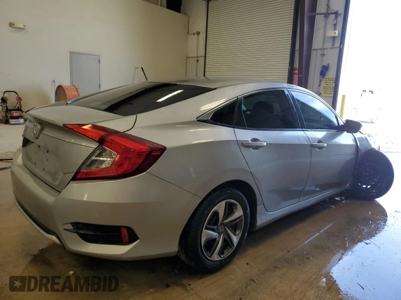 2019 Honda Civic LX with VIN 19XFC2F68KE011783, listed as a Copart auction lot 55649875 with 77,266 mi miles and Clean Title. Bid and sale history available at DreamBid. Image 3.