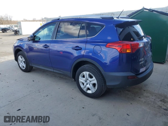 2015 Toyota RAV4 LE with VIN 2T3BFREVXFW283141, listed as a Copart auction lot 52705705 with 124,004 mi miles and Clean Title. Bid and sale history available at DreamBid. Image 2.