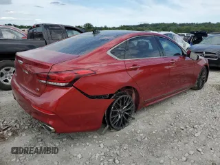 2020 Genesis G80 3.8L with VIN KMTFN4JE7LU335154, listed as a Copart auction lot 65765844 with 41,950 mi miles and Non Repairable. Bid and sale history available at carsss.com. Image 3.