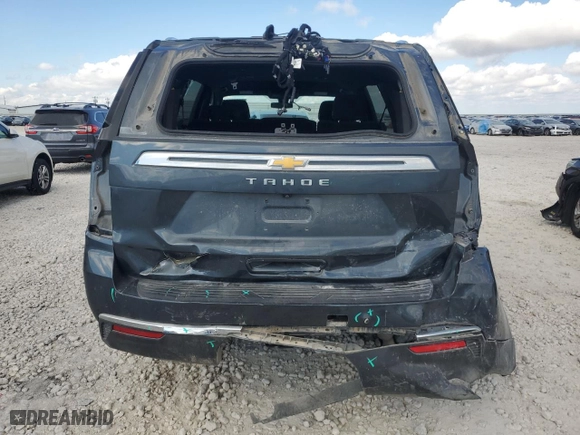 2021 Chevrolet Tahoe LS with VIN 1GNSCMED7MR413335, listed as a Copart auction lot 72067984 with 47,795 mi miles and Salvage Title. Bid and sale history available at carsss.com. Image 6.