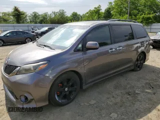 2015 Toyota Sienna SE with VIN 5TDXK3DC1FS566804, listed as a Copart auction lot 58903485 with 80,865 mi miles and Salvage title. Bid and sale history available at DreamBid. Image 1.