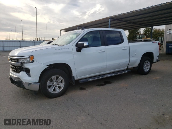 2023 Chevrolet Silverado 1500 LT with VIN 3GCUDDED0PG345351, listed as a Copart auction lot 47792515 with 42,411 mi miles and Salvage Title. Bid and sale history available at carsss.com. Image 1.
