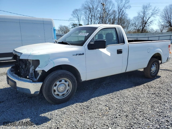 2014 Ford F-150 XL with VIN 1FTNF1CF2EKG40944, listed as a Copart auction lot 45342825 with 43,854 mi miles and Salvage Title. Bid and sale history available at carsss.com. Image 1.