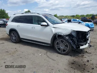 2021 Mercedes-Benz GLS 450 with VIN 4JGFF5KE4MA396704, listed as a Copart auction lot 55284015 with 22,181 mi miles and Salvage Title. Bid and sale history available at DreamBid. Image 4.