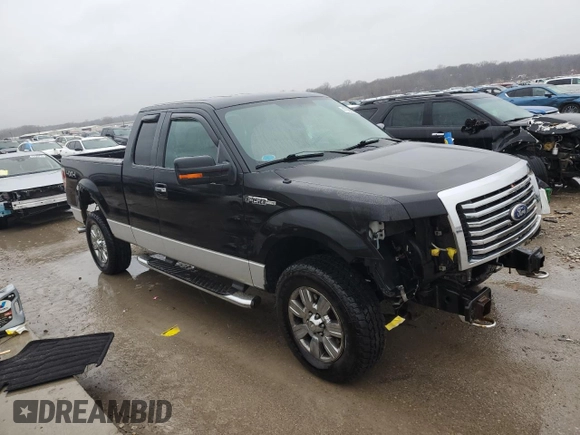 2010 Ford F-150 XL with VIN 1FTFX1EV8AFA56329, listed as a Copart auction lot 47362025 with 149,478 mi miles and Salvage Title. Bid and sale history available at DreamBid. Image 4.