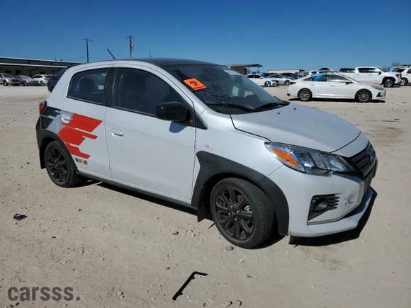2023 Mitsubishi Mirage Black Edition with VIN ML32AWHJ1PH005227, listed as a Copart auction lot 41511335 with 29548 miles and Salvage Title. Bid and sale history available at carsss.com. Image 4.