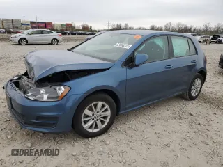 2017 Volkswagen Golf S with VIN 3VW217AU4HM076004, listed as a Copart auction lot 52566215 with Not Provided miles and Salvage Title. Bid and sale history available at DreamBid. Image 1.