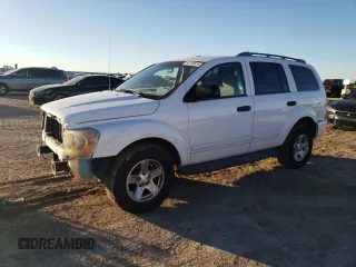 2004 Dodge Durango SLT с VIN 1D4HD48D24F160828, выставлен на аукционе Copart как лот 80198614 с пробегом 125 258 миль миль и Списание • Salvage title. История ставок и продаж доступна на DreamBid. Изображение 1.