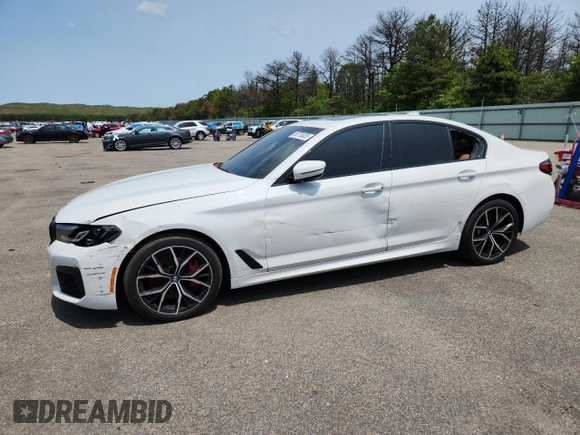 2022 BMW 5 Series 540i xDrive with VIN WBA73BJ06NWX52108, listed as a Copart auction lot 58770025 with 29,719 mi miles and Salvage title. Bid and sale history available at DreamBid. Image 1.
