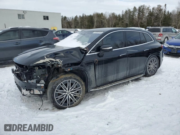 2023 Mercedes-Benz EQS 580 z VIN 4JGDM4EBXPA028167, wystawiony jako Copart lot #42803585 z przebiegiem 32 760 mil mil oraz Szkoda całkowita • Salvage title. Historia ofert i sprzedaży dostępna na DreamBid. Obrazek 1.