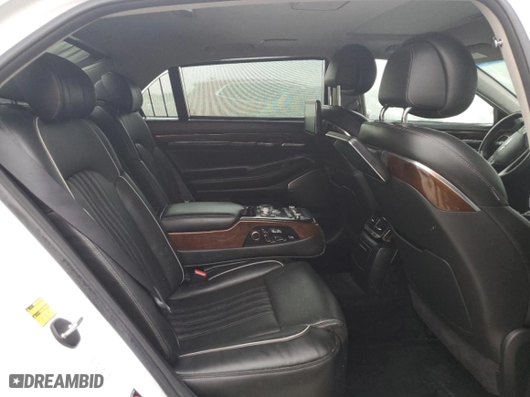 2018 Genesis G90 5.0L Ultimate with VIN KMHG54JH3JU043703, listed as a Copart auction lot 77503744 with 0 mi miles and Salvage Title. Bid and sale history available at carsss.com. Image 11.
