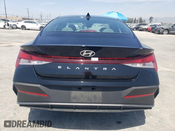 2024 Hyundai Elantra SEL with VIN KMHLM4DG2RU746211, listed as a Copart auction lot 54184085 with 4,783 mi miles and Salvage Title. Bid and sale history available at DreamBid. Image 6.
