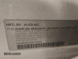 2013 Audi A4 Premium Plus z VIN WAUFFAFL2DA173435, wystawiony jako IAAI lot #41941457 z przebiegiem 111 174 mil mil oraz . Historia ofert i sprzedaży dostępna na DreamBid. Obrazek 9.