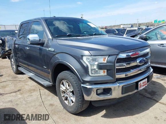 2015 Ford F-150 XL with VIN 1FTEW1CGXFFA33502, listed as a IAAI auction lot 41833755 with 128,475 mi miles. Bid and sale history available at carsss.com. Image 1.