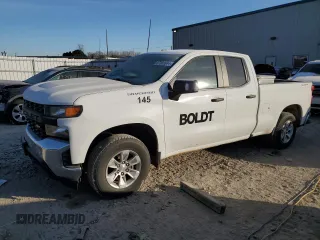 2021 Chevrolet Silverado 1500 Work Truck with VIN 1GCRYAEHXMZ108521, listed as a Copart auction lot 87302644 with 108,740 mi miles and Salvage Title. Bid and sale history available at carsss.com. Image 1.