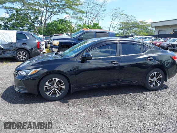 2020 Nissan Sentra SV with VIN 3N1AB8CV6LY215500, listed as a IAAI auction lot 41778106 with 24,981 mi miles and . Bid and sale history available at DreamBid. Image 14.