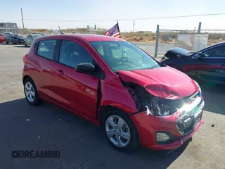 2020 Chevrolet Spark LS with VIN KL8CB6SA2LC410357, listed as a IAAI auction lot 41023593 with 90,587 mi miles. Bid and sale history available at carsss.com. Image 1.