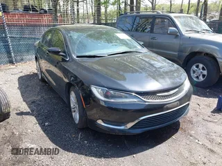 2015 Chrysler 200 Limited with VIN 1C3CCCABXFN564910, listed as a IAAI auction lot 41928479 with 171,857 mi miles. Bid and sale history available at carsss.com. Image 1.
