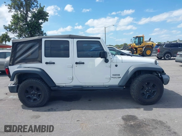 2018 Jeep Wrangler Unlimited Sport with VIN 1C4BJWDG6JL859089, listed as a IAAI auction lot 40600778 with 112,406 mi miles and . Bid and sale history available at DreamBid. Image 13.