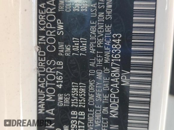 2021 Kia Seltos LX z VIN KNDEPCAA8M7163843, wystawiony jako Copart lot #53368575 z przebiegiem 72 081 mil mil oraz Szkoda całkowita • Salvage title. Historia ofert i sprzedaży dostępna na DreamBid. Obrazek 13.
