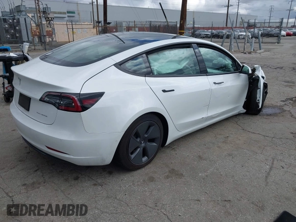 2021 Tesla Model 3 Long Range with VIN 5YJ3E1EB8MF860282, listed as a IAAI auction lot 41787008 with 49,730 mi miles and . Bid and sale history available at DreamBid. Image 4.