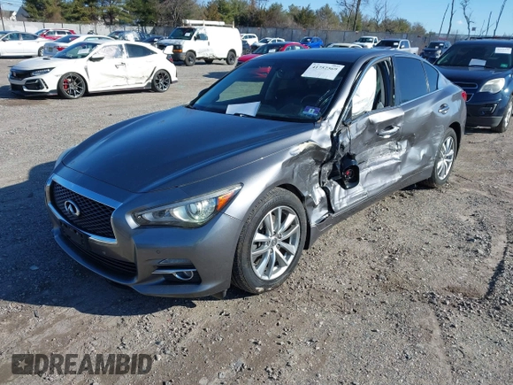 2015 Infiniti Q50 z VIN JN1BV7AR0FM397309, wystawiony jako IAAI lot #41752569 z przebiegiem 116 475 mil mil oraz . Historia ofert i sprzedaży dostępna na DreamBid. Obrazek 2.