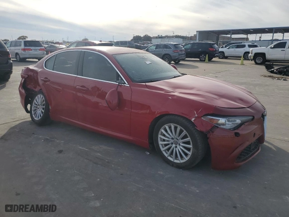 2021 Alfa Romeo Giulia with VIN ZARFAMAN9M7639831, listed as a Copart auction lot 83743634 with 0 mi miles and Clean Title. Bid and sale history available at carsss.com. Image 4.