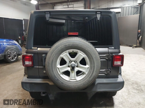 2018 Jeep Wrangler Unlimited Sport S with VIN 1C4HJXDG5JW126496, listed as a IAAI auction lot 42390584 with 163,476 mi miles and . Bid and sale history available at DreamBid. Image 17.